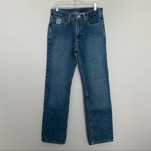 Mens Cinch Slim Fit Silver Label Jeans in Medium Stonewash 30 x 32